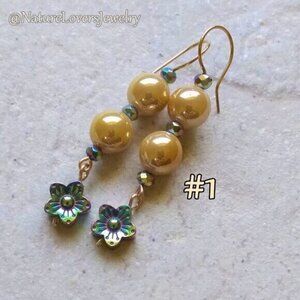 Flirty, Feminine! Gorgeous Flower Dangle Earrings - Perfect for Spring & Easter